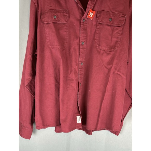 Wrangler Men's Comfort Flex Shirt Long Sleeve Button Up Regular Fit NWT 3XL - Picture 4 of 12